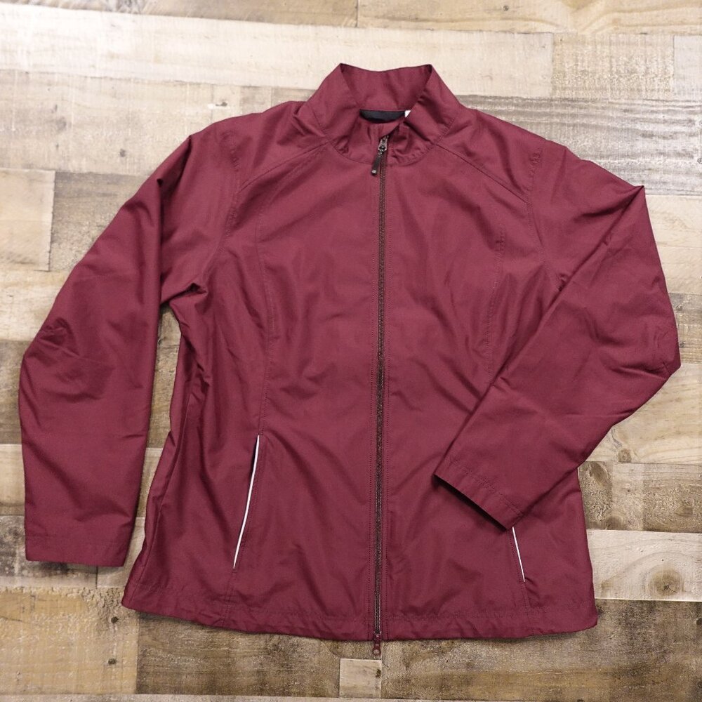 Cutter & Buck CB WeatherTec Beacon Jacket Women’s XXL Burgundy Full Zip